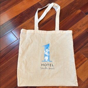 Beige Tote Bag with 1 Hotel Logo
